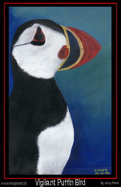 Vigilant Puffin Bird