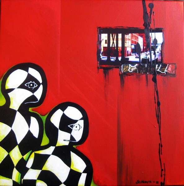 checkered people 2