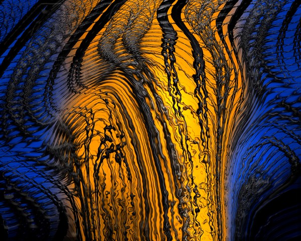 Orange and Blue Mixology