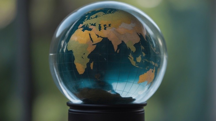 Intricate Globe Crystal Image