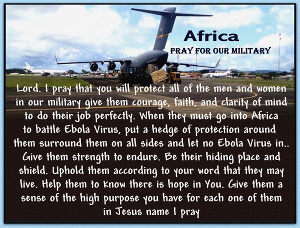 PRAY FOR OUR MILITARY IN AFRICA...