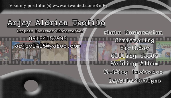 My Calling Card...