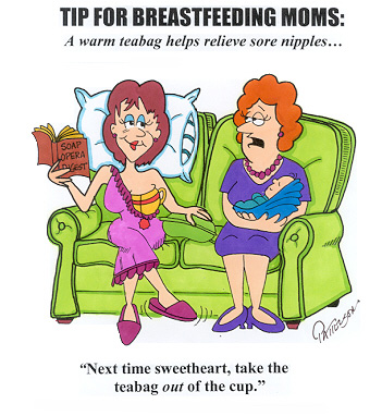 Breast-feeding Mom Tip, The Teabag