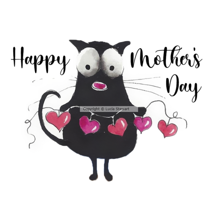 Mothers Day Hearts on a string