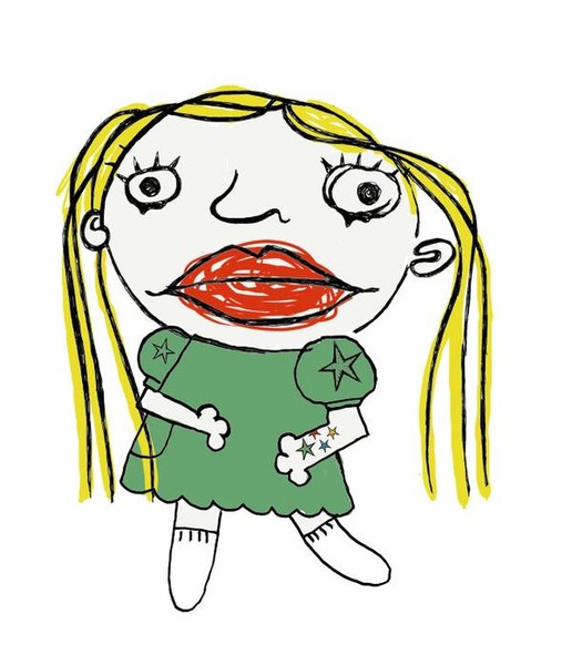 a messy one she is...