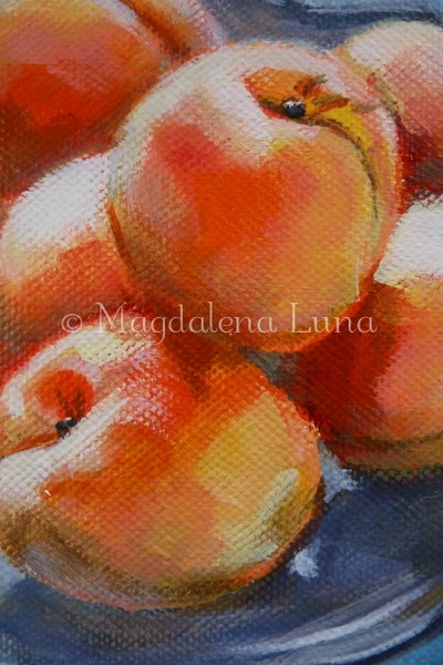 Plate of apricots (detail)