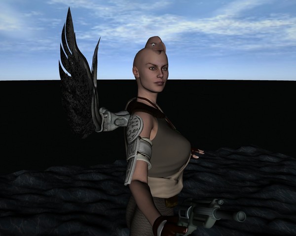 Winged War Woman