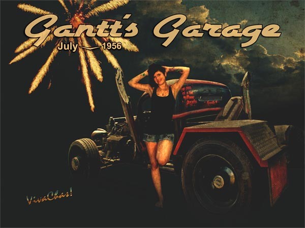 Rat Rod Holiday at Gantt’s Garage July 4th 1956