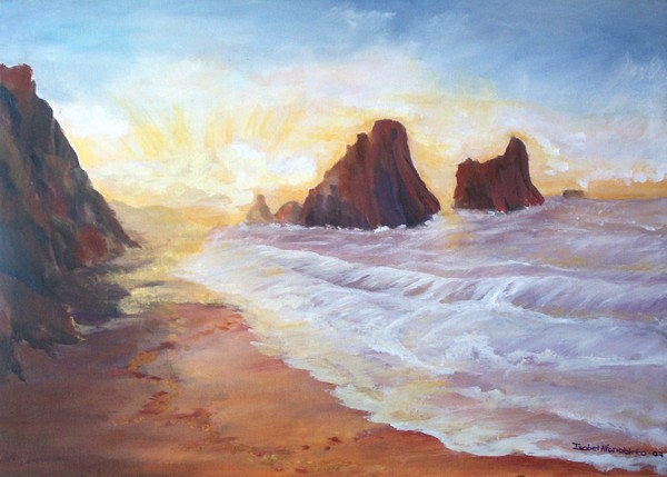 THE END OF THE DAY AT THE BEACH