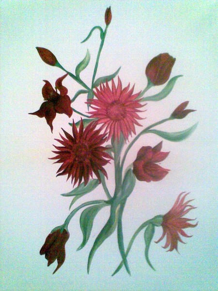 red flowers