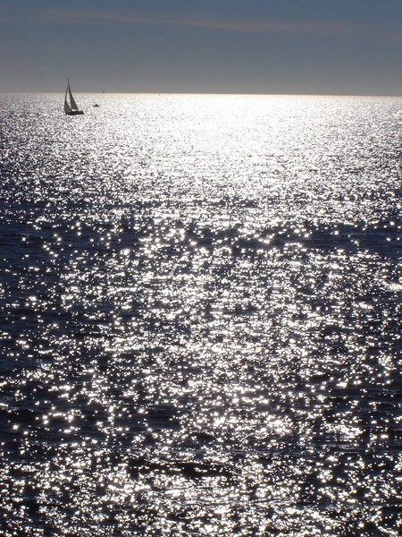A lonely yacht