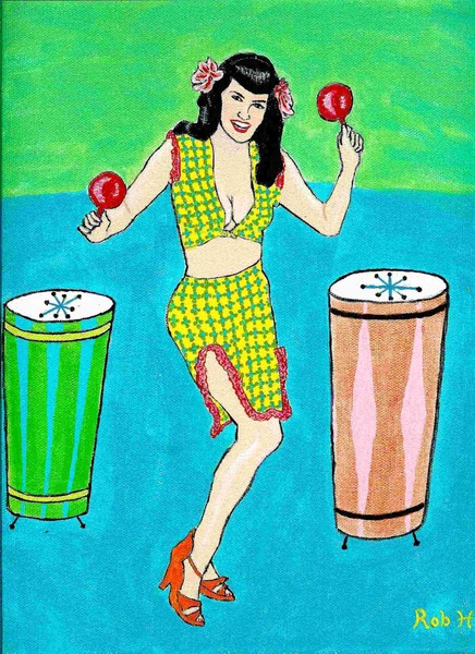 Bernie Dexter in cha cha dress