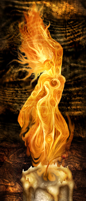 Dancing Candle Flame