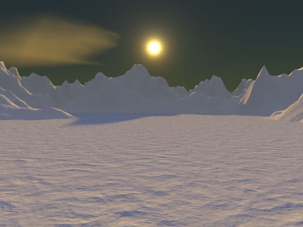 cold sunset