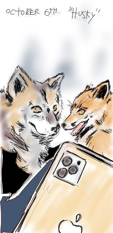 October 6th 2019 Inktober 2019 *Husky*