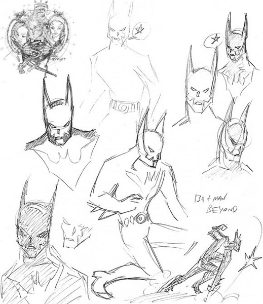 Batman Beyond sketches by Suraj Lochan 