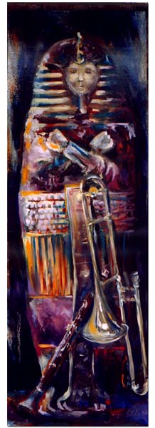Still life with a sarcophagus