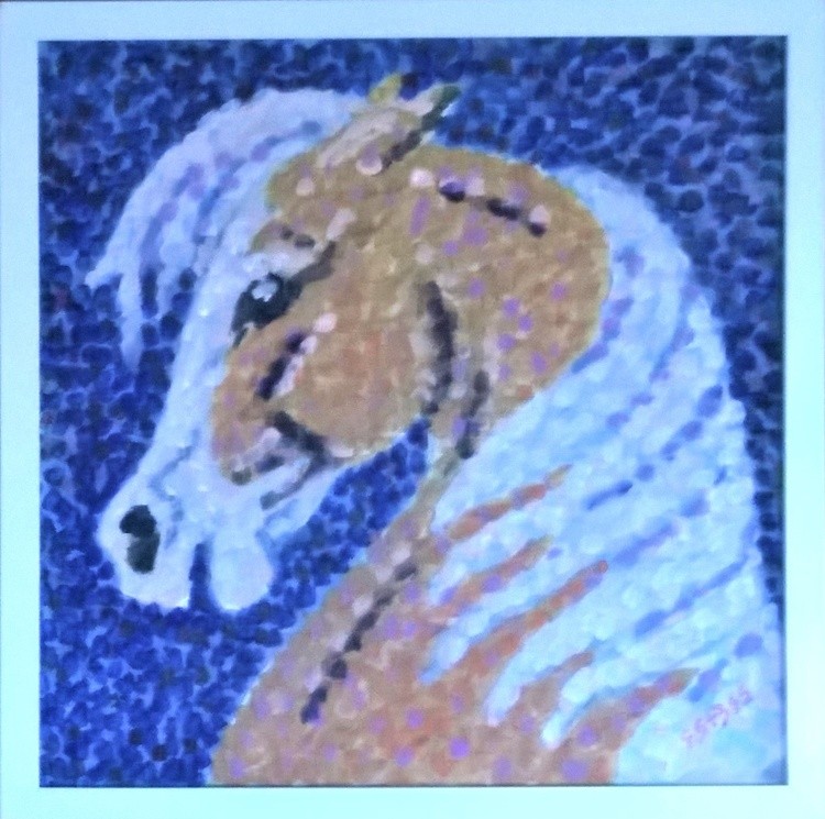 Palomino in Pointillism #2