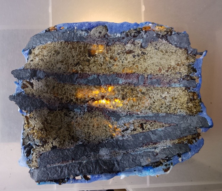 patte de verre bowl 2 - with light