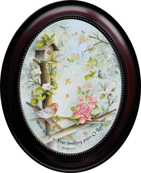 Finch's Garden2-Oval Frame