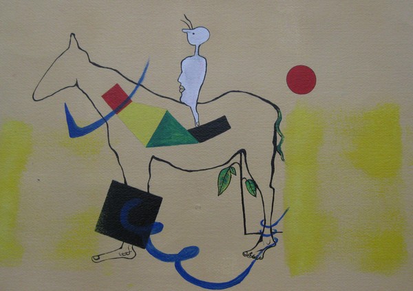 Dreamrider: Original Acrylic Abstract Painting