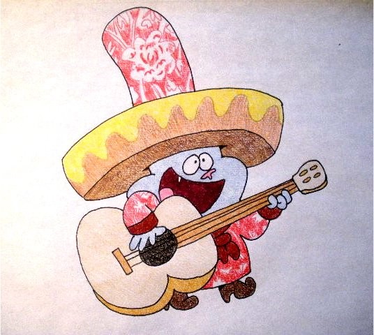 Chowder playing Guitar