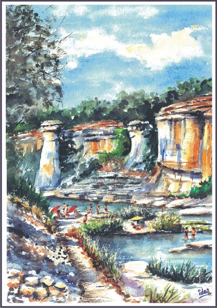 The canyon of the Chassezac (France)