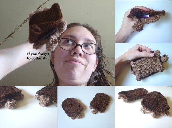 Crochet Turtle Phone Sleeve