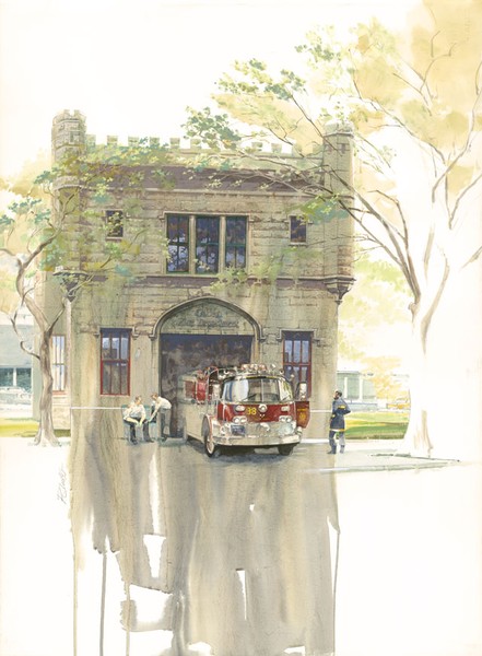 The Chicago Watertower Fire House