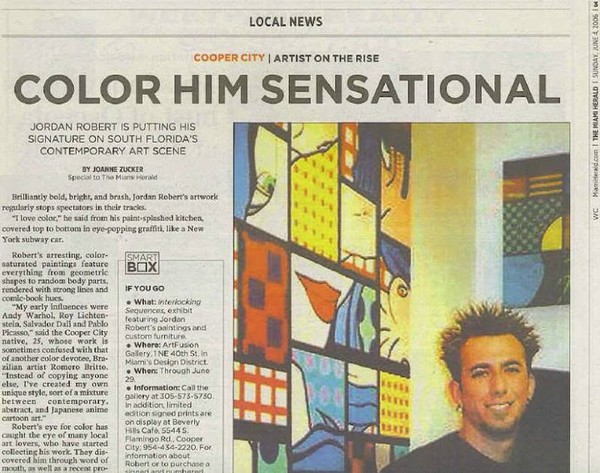 Jordan Robert Miami Herald Article