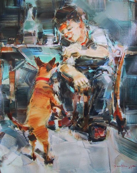 Devotion 110 x 90 cm oil on linen