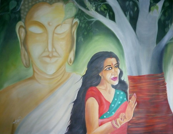 Buddha  1 29x36inch,Oil on Canvas
