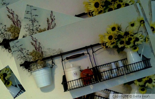 sunflowers in the kitchen