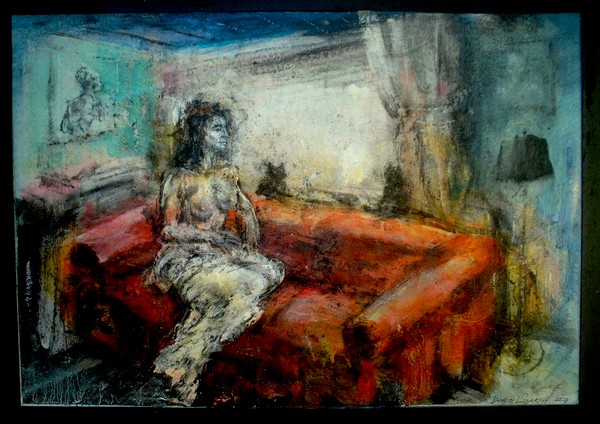 Red sofa