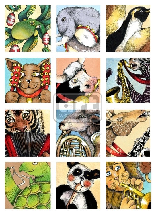 Animals Playing Musical Instruments