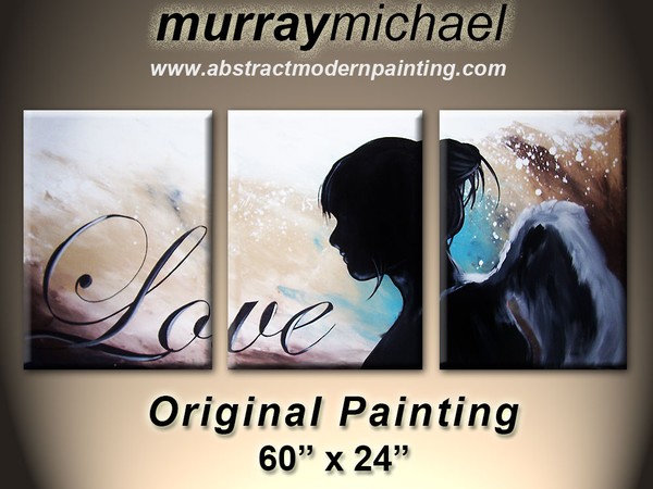 abstract painting art angel