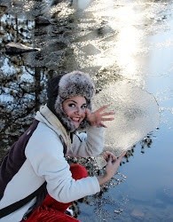 Karen Muro Some ice from Cuyamaca lake