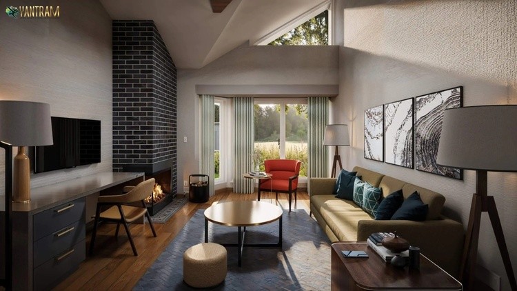 Captivating Perspectives:Unveiling Tehran's Modern Home Interiors Through 3D Architectural Renderin