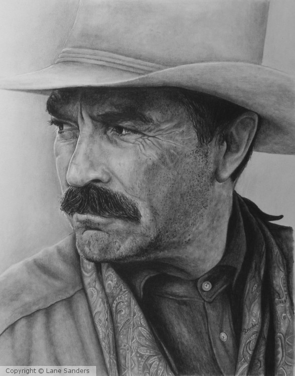 Tom Selleck by Lane Sanders | ArtWanted.com