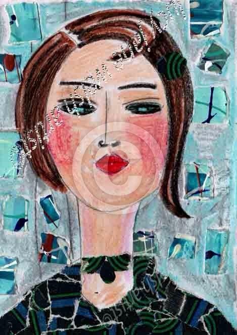 Lady with Mosaic 