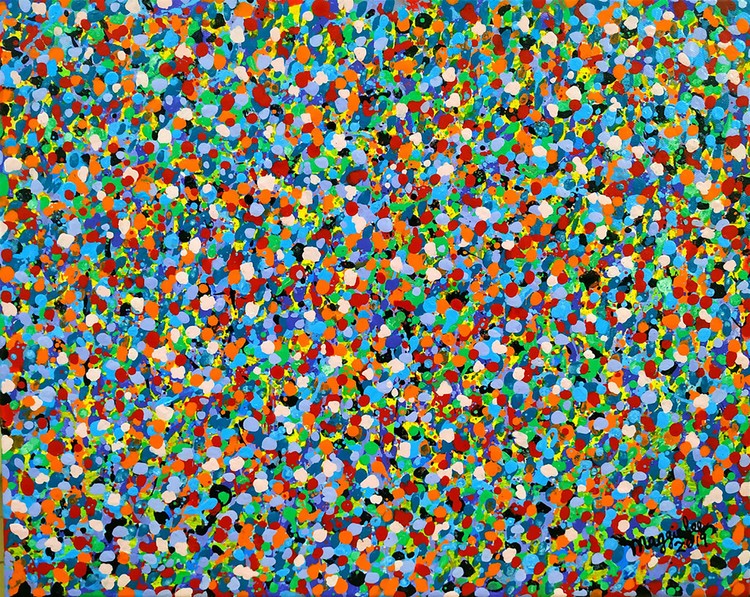 Colorful dotting