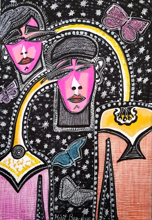 Art Israel woman modern paintings Mirit Ben-Nun