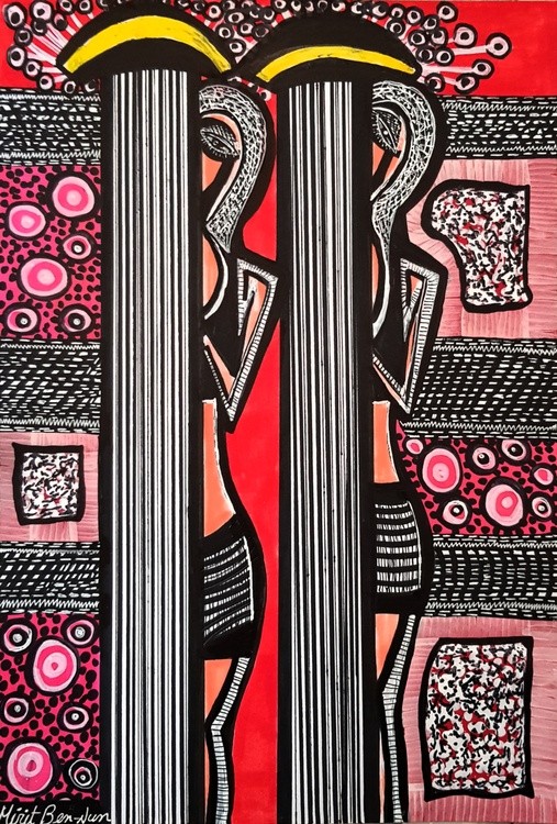 Israel artist woman painter autentic paintings Mirit Ben-Nun