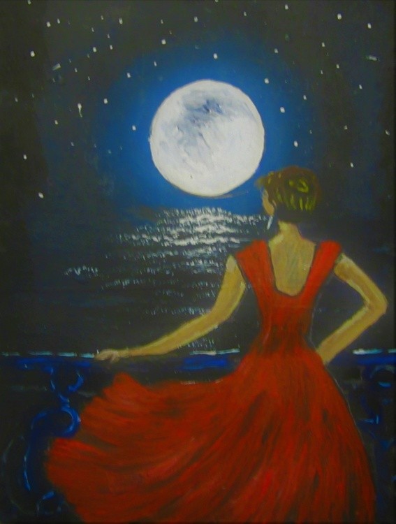 Woman in a Red Dress