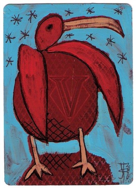 Red Bird - ACEO