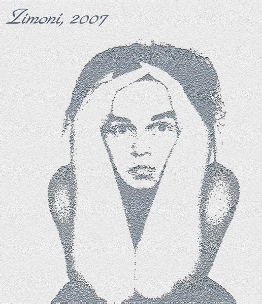 Girl in blue