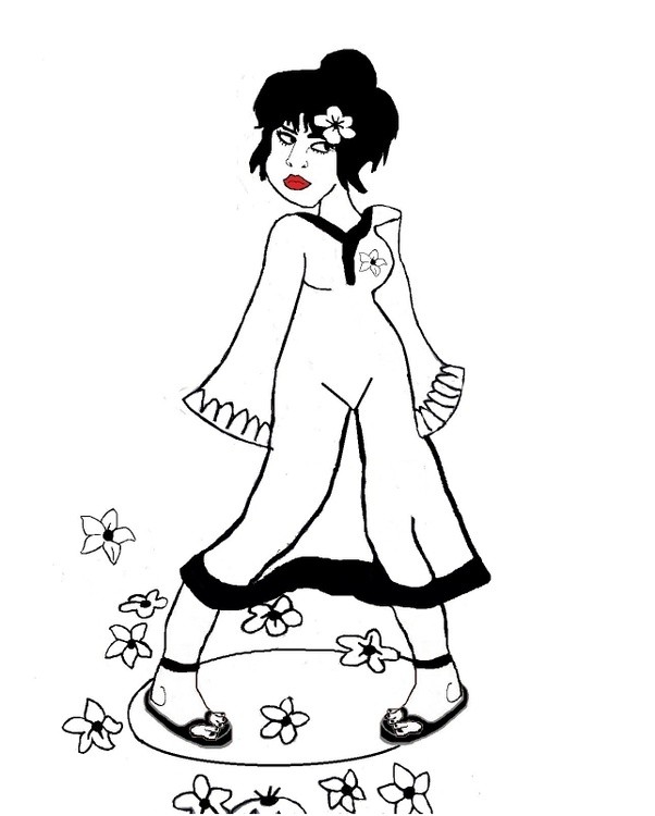 Japanese  ASUKA  BLACK AND white