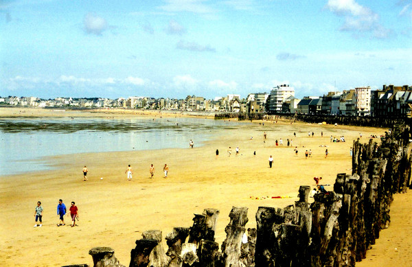 St Malo Beach Scene
