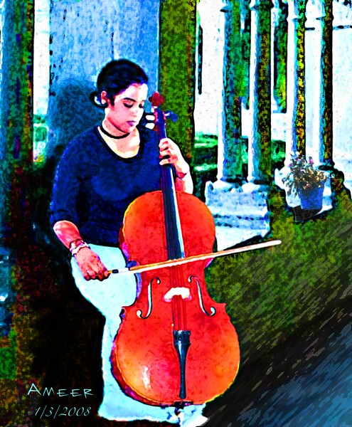 Cello player