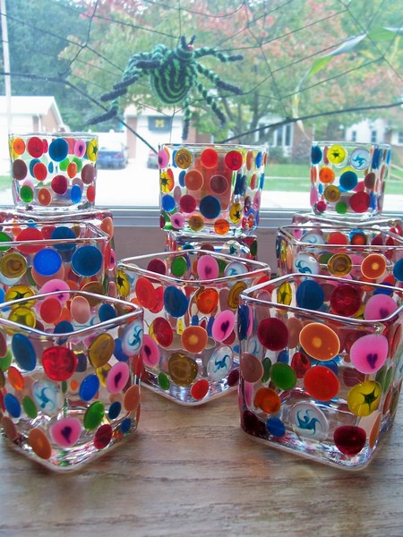 Dots(as buttons) on squares